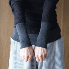 画像15: 08Mab コットンリブ配色ニット (15)