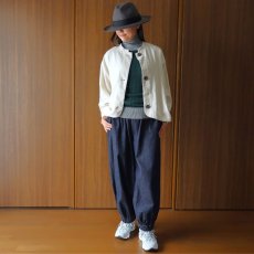 画像20: ista-ire 6.5oz綿麻甘織りデニムバルーンジャケット (20)