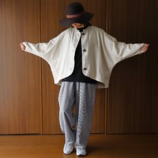 画像13: ista-ire 6.5oz綿麻甘織りデニムバルーンジャケット (13)