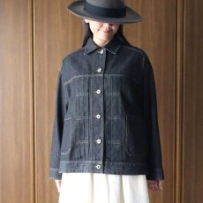 画像2: ista-ire コットンデニムジャケット (2)