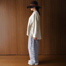 画像16: ista-ire 6.5oz綿麻甘織りデニムバルーンジャケット (16)