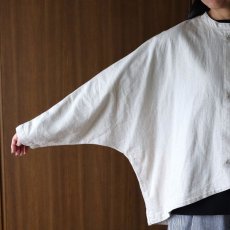 画像7: ista-ire 6.5oz綿麻甘織りデニムバルーンジャケット (7)