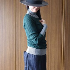 画像28: 08Mab コットンリブ配色ニット (28)
