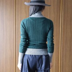 画像27: 08Mab コットンリブ配色ニット (27)