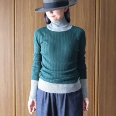 画像25: 08Mab コットンリブ配色ニット (25)