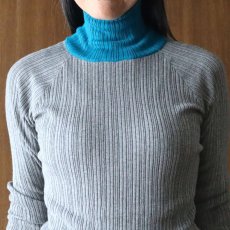 画像37: 08Mab コットンリブ配色ニット (37)