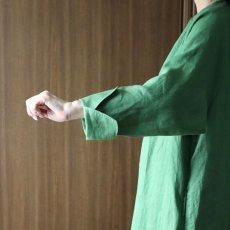 画像14: 08Mab ヨーロピアンリネンラグランスリーブ前あきワンピース (14)