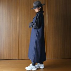 画像18: ista-ire 麻調コットンレースフリルカラーブラウス (18)