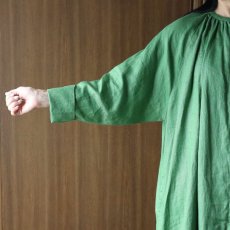 画像15: 08Mab ヨーロピアンリネンラグランスリーブ前あきワンピース (15)