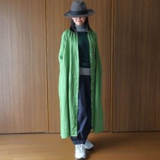画像18: 08Mab ヨーロピアンリネンラグランスリーブ前あきワンピース (18)