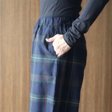 画像9: NARU FACTORY Nishiwakiフランネルチェック エッグパンツ (9)