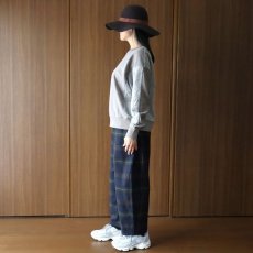 画像23: NARU FACTORY Nishiwakiフランネルチェック エッグパンツ (23)
