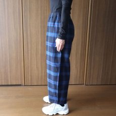 画像14: NARU FACTORY Nishiwakiフランネルチェック エッグパンツ (14)
