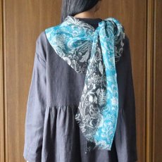 画像4: Crescendo Yonezawa フェザーラミー京友禅ぼかしストール (4)