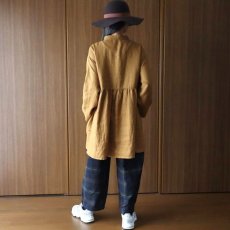 画像27: 【08Mab】リネンシャツ襟ギャザー切り替えチュニック (27)