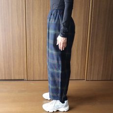 画像3: NARU FACTORY Nishiwakiフランネルチェック エッグパンツ (3)