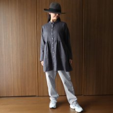 画像39: 【08Mab】リネンシャツ襟ギャザー切り替えチュニック (39)