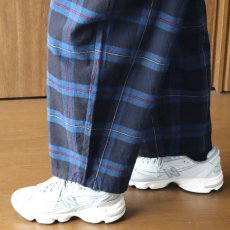画像20: NARU FACTORY Nishiwakiフランネルチェック エッグパンツ (20)