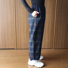 画像6: NARU FACTORY Nishiwakiフランネルチェック エッグパンツ (6)