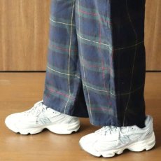 画像11: NARU FACTORY Nishiwakiフランネルチェック エッグパンツ (11)