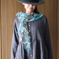 画像3: Crescendo Yonezawa フェザーラミー京友禅ぼかしストール (3)