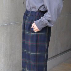 画像24: NARU FACTORY Nishiwakiフランネルチェック エッグパンツ (24)