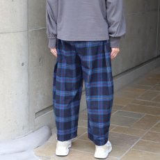 画像3: NARU FACTORY Nishiwakiフランネルチェック エッグパンツ (3)