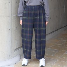 画像18: NARU FACTORY Nishiwakiフランネルチェック エッグパンツ (18)