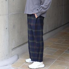 画像17: NARU FACTORY Nishiwakiフランネルチェック エッグパンツ (17)