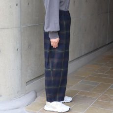 画像19: NARU FACTORY Nishiwakiフランネルチェック エッグパンツ (19)