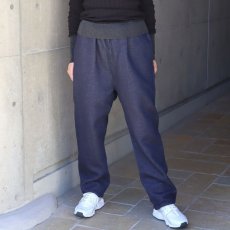 画像2: NARU FACTORY ムラデニム裏起毛コージーパンツ (2)