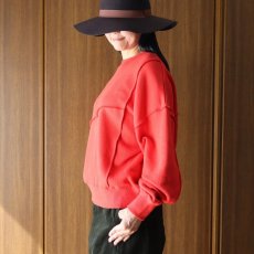 画像2: ista-ire 甘撚りパイル裏毛切替スウェット (2)