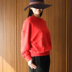 画像4: ista-ire 甘撚りパイル裏毛切替スウェット (4)