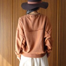 画像17: ista-ire 甘撚りパイル裏毛切替スウェット (17)