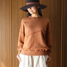 画像15: ista-ire 甘撚りパイル裏毛切替スウェット (15)