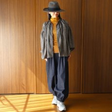画像18: ista-ire 起毛ギンガムチェックギャザーブラウス (18)