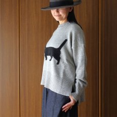 画像16: NARU FACTORY エアーヤーンコットン くろねこコモドニット (16)