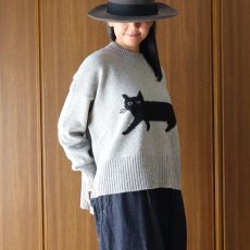 画像18: NARU FACTORY エアーヤーンコットン くろねこコモドニット (18)