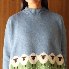 画像6: NARU FACTORY ミラノラム ひつじ柄コモドニット (6)