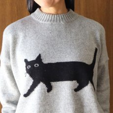 画像20: NARU FACTORY エアーヤーンコットン くろねこコモドニット (20)