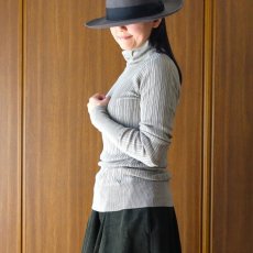 画像11: 08Mab コットンリブハイネックニット (11)