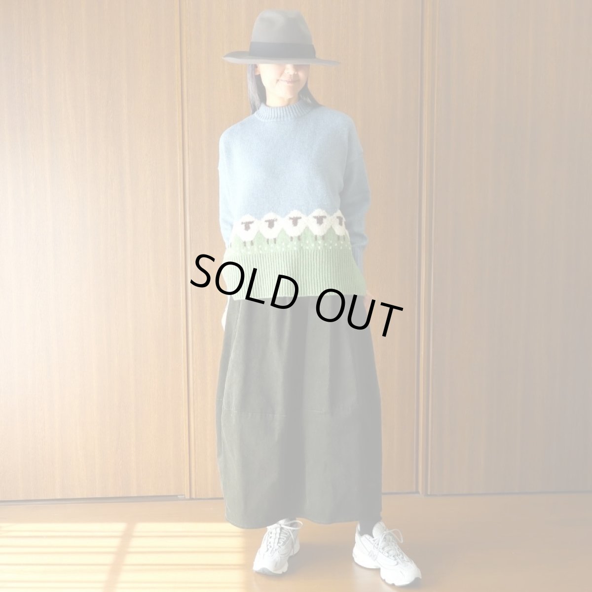画像19: NARU FACTORY ミラノラム ひつじ柄コモドニット (19)