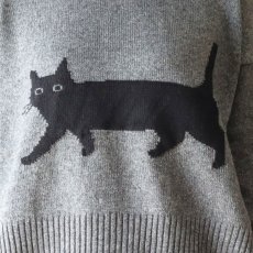 画像7: NARU FACTORY エアーヤーンコットン くろねこコモドニット (7)
