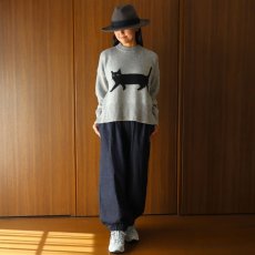 画像24: NARU FACTORY エアーヤーンコットン くろねこコモドニット (24)