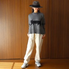 画像14: NARU FACTORY エアーヤーンコットン くろねこコモドニット (14)