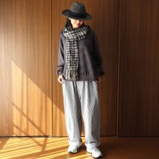 画像5: Crescendo Yonezawa ウールスラブ絣ニードルマフラー (5)