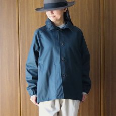 画像2: NARU FACTORY 40/2ギャバショートトレンチ (2)