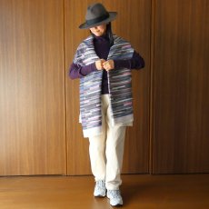 画像6: Crescendo Yonezawa シルクウールパネルジャカードストール (6)