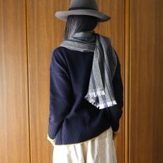 画像6: Crescendo Yonezawa カシミヤウール斜子ストール (6)