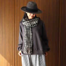 画像3: Crescendo Yonezawa ウールスラブ絣ニードルマフラー (3)